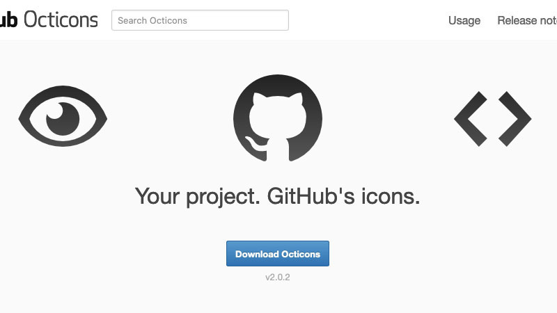 高品質なフリーアイコンフォント Github Octicons プレゼンデザイン