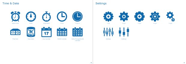Time & Date, Settings