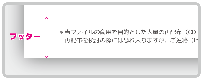 補足説明・注意書きのサンプル